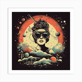 Space Girl Art Print