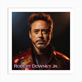 Robert Downey Jr 2 Art Print