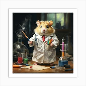 Doctor Hamster 1 Art Print
