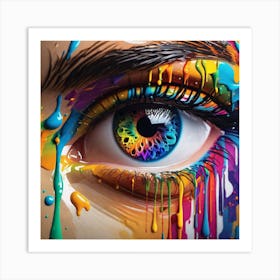 Colorful Eye 7 Art Print