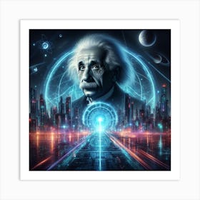Albert Einstein 11 Art Print