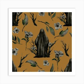 Ghosts And Flowers grim reaper Art Print