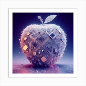 Apple With Circuit Board Art Print