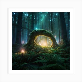 Fairy Forest Paintings Art Print 6 Art Print