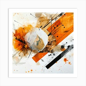 Abstract Painting Collage 4 Art Print