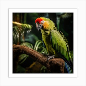 Colorful Parrot In The Jungle 1 Art Print