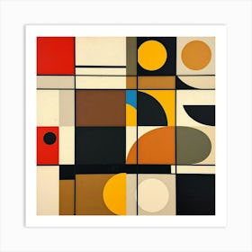 Abstract Squares Art Print