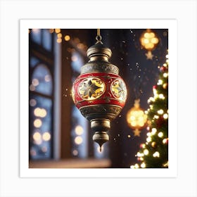 Christmas Ornaments 51 Art Print