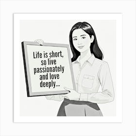 Life Is Short Art Print