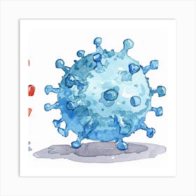 Coronavirus Illustration Art Print