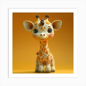 Giraffe 64 Art Print