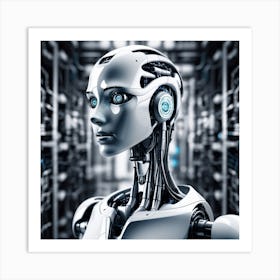 Robot Woman 10 Art Print