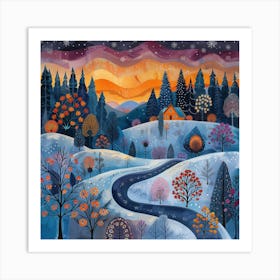 Winter Landscape 2 Art Print