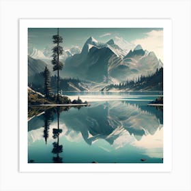 Mountain Landscape Art Print