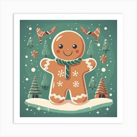 Gingerbread Man 12 Art Print