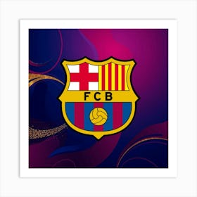 FC Barcelona Logo Wall Art 25 Art Print