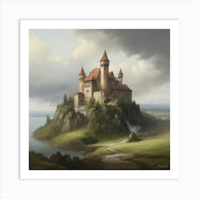 Castle On A Hill Art Print