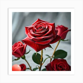 Red Roses Art Print