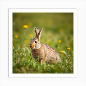 Hare In The Meadow Art Print