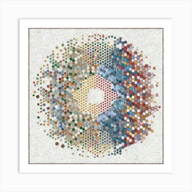 Circle Of Hexagons Art Print