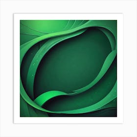 Abstract Green Background 9 Art Print