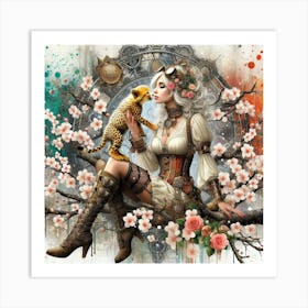 Steampunk Girl 7 Art Print