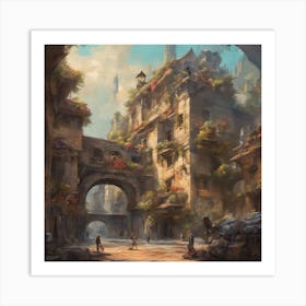 Fantasy City 19 Art Print