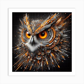 Iron Owl Art Print