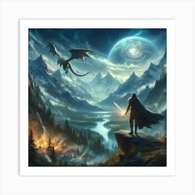 Elder Scrolls paintings art print 1 Art Print