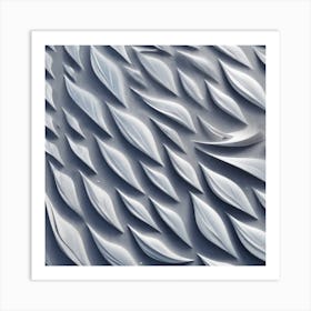 Abstract Pattern Of Leaves Art Print