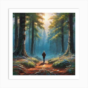 Walk In The Woods Art Print