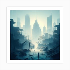 Futuristic City 2 Art Print