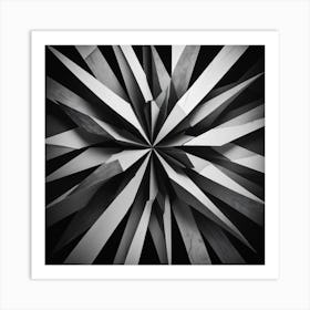 Black and White Abstract Art 304 Art Print