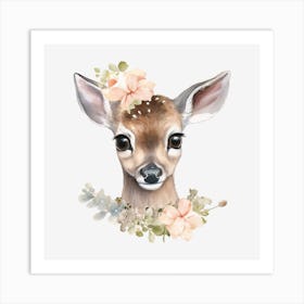 Cute Fawn 10 Art Print