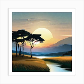 Landscape Painting 70 Art Print