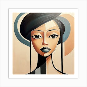 Unmoved Woman 01 Art Print