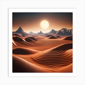 Desert Landscape Art Print