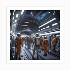 Space Station 100 Art Print