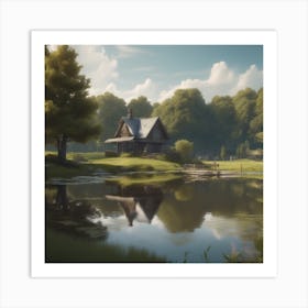 Cottage In The Woods 5 Art Print