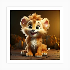 Lion Cub 27 Art Print