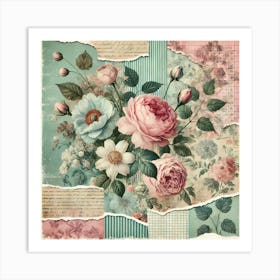 Vintage Roses Art Print