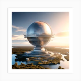 Futuristic World 7 Art Print