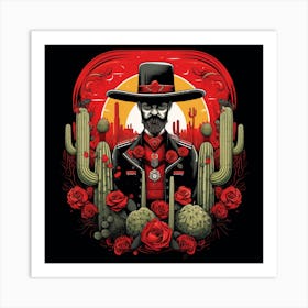 Mexican Cowboy Art Print