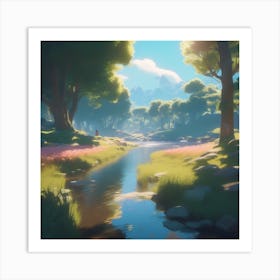 Wind And The Trees Art Print