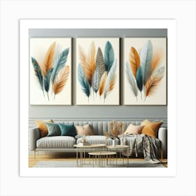 Feathers Canvas Art Art Print