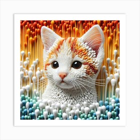 Creative Feline Cat Artwork 29 Art Print