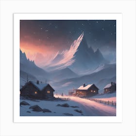 Winter Landscape 40 Art Print