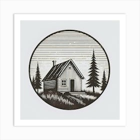 Cabin In The Woods 11 Art Print