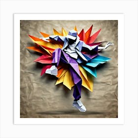 Origami Dancer 127 Art Print