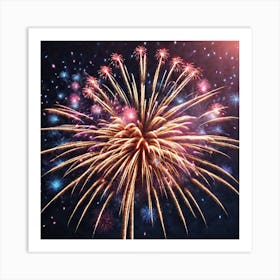 Fireworks Stock Photos & Royalty-Free Footage Art Print